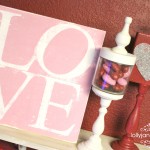 Valentines Day mantel