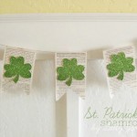 Easy St. Patrick's Day shamrock banner bunting by Lolly Jane (1)