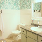 affordable diy bathroom redo lollyjane.com