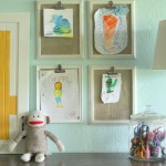 childrens art display playroom lollyjane.com