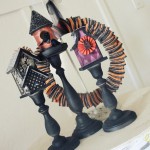 Halloween Birdhouses lollyjane.com #HalloweenDecor #HauntedBirdhouses