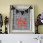 LollyJane halloween Mr. and Mrs. Skull plaques