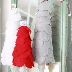 Super easy to make felt scalloped christmas trees from lollyjane.com!