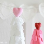 Heart felt Valentine trees by Lolly Jane #valentinesdaydecor