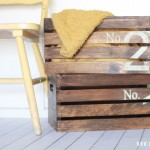 How to create vintage numbered crates by Lolly Jane