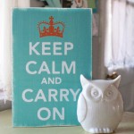 Word Whipped giveaway | Keep Calm and Carry On sign