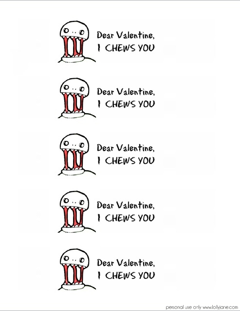 zombie-valentine-gum-wrapper-printables-lollyjane.com