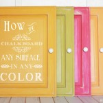 How to chalkboard any surface in any color #chalkboard #diy