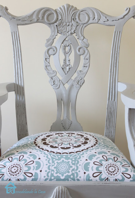 Painted Chippendale chair via The Scoop link party