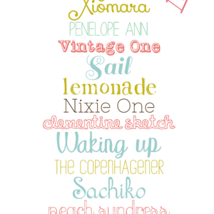 13 FREE summer fonts #freefonts