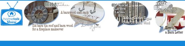Join us as we team up with Hometalk to chat about barn wood (: