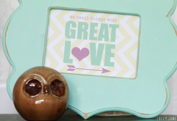 Do Small Things with Great Love #freeprintable #lovequote