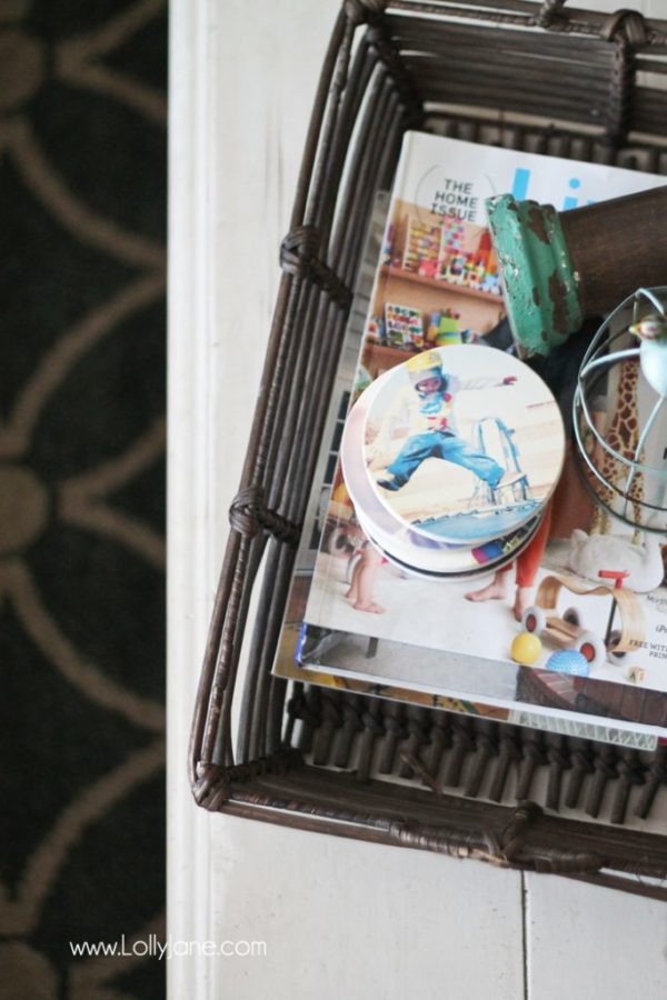 Coasters from instagram pics- love this!