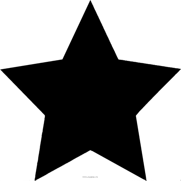 free black and white star clip art - photo #40