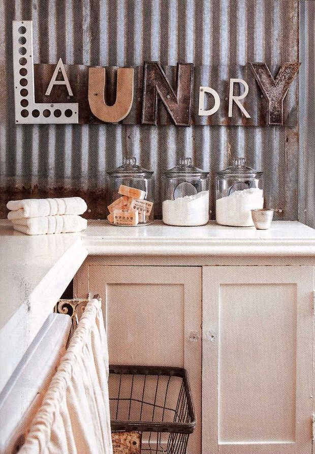 Love this LAUNDRY sign!!