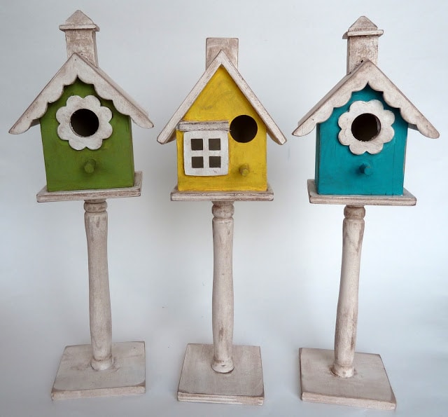 DIY colorful birdhousees
