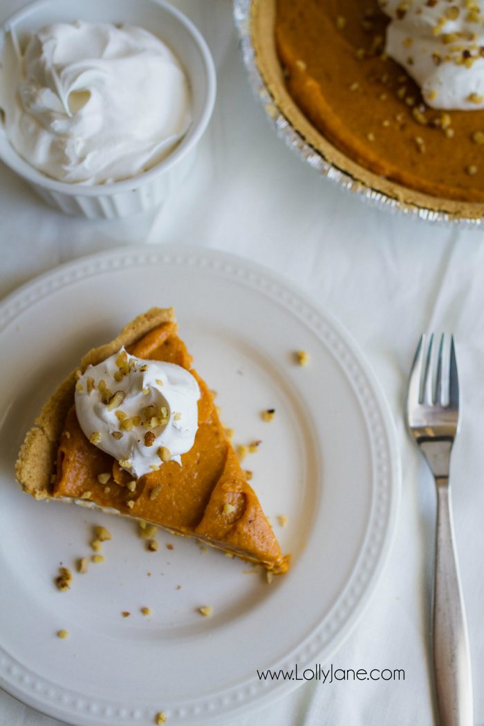 Put this sensational double layer cheesecake pumpkin pie on your fall to eat list, yum! Great Thanksgiving dessert or easy fall recipe!