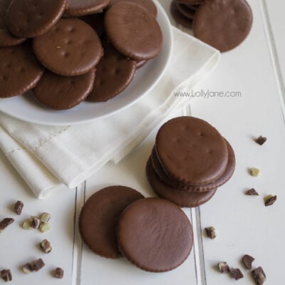 Homemade Thin Mint Girl Scout Cookies