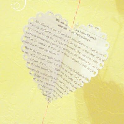 Easy 3D Book Page Heart