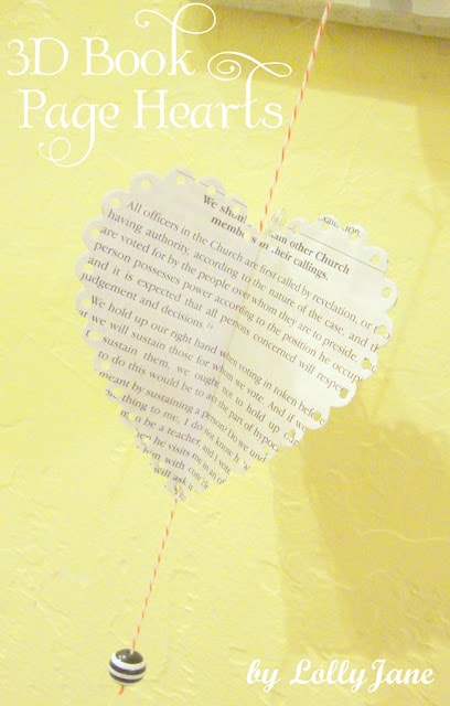 Easy 3D Book Page Heart