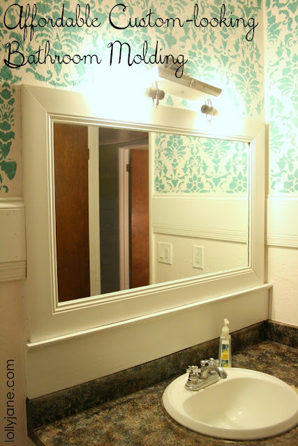 DIY Affordable Custom Bathroom Molding