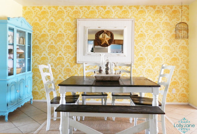 Mustard Yellow Dining Room Stencil Cutting Edge Stencils