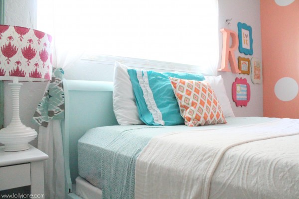 Coral Tween Girl Bedroom