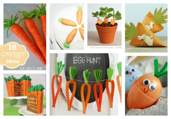 18 cute carrot decor and treat ideas! #easterdecor #springideas