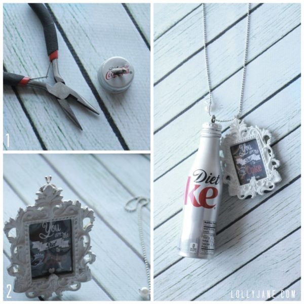 How to make a Diet Coke necklace | www.lollyjane.com