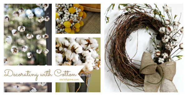 Decorating with cotton #homedecor #cotton