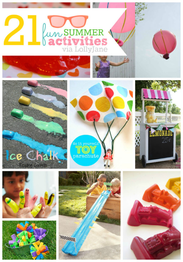 21 fun activities you can do this summer via LollyJane.com #summerboredombusters