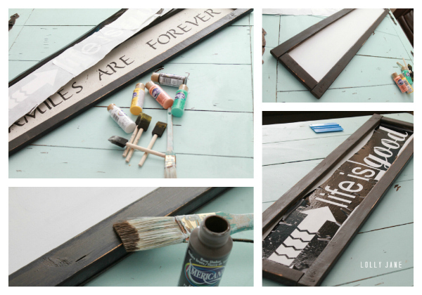 Directions to make Life is good sign #diy #sign