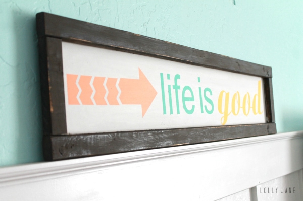 Easy life is good sign! #diy #handpaintedsign