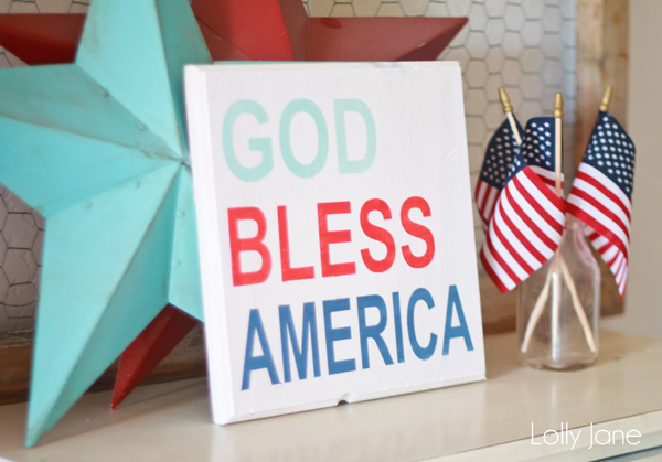 4th of July sign | God Bless America!