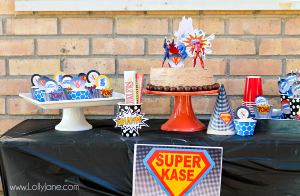 Superhero birthday party ideas