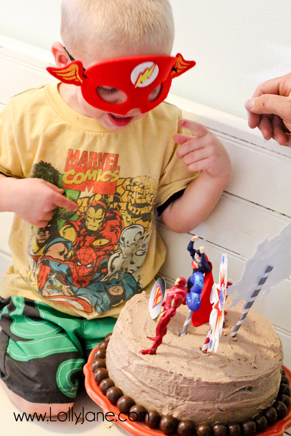 Make a wish, little superhero! ;)