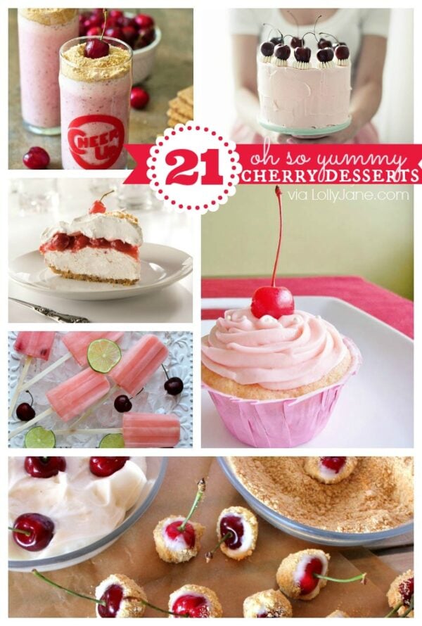 21 VERY yummy cherry recipes! Your mouth will thank you!