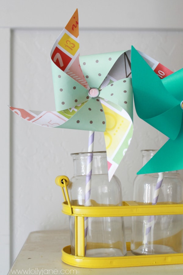 Summer Decor Paper Pinwheel