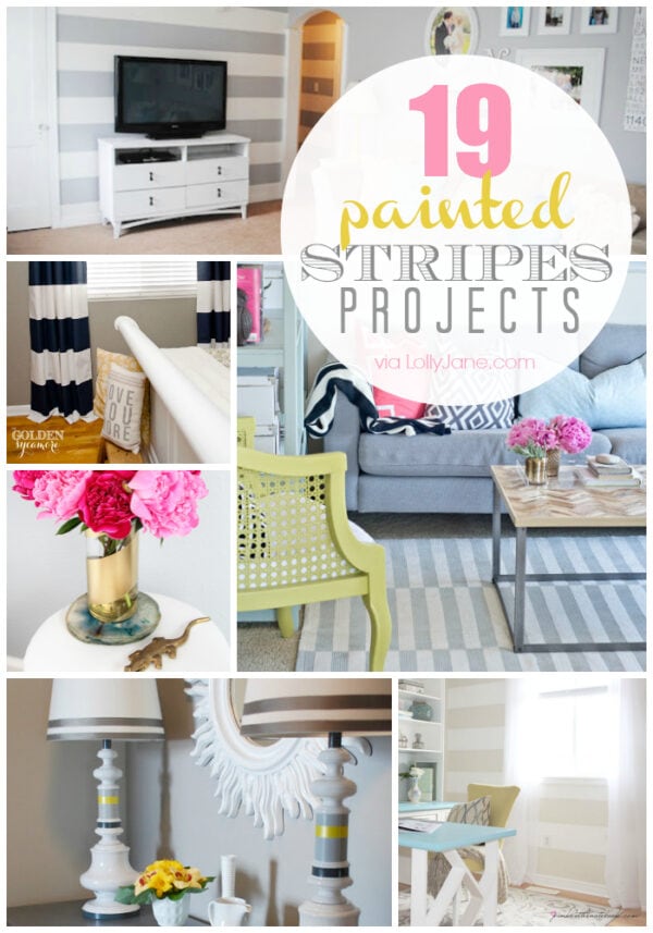 19 of the cutest painted stripes projects out there!