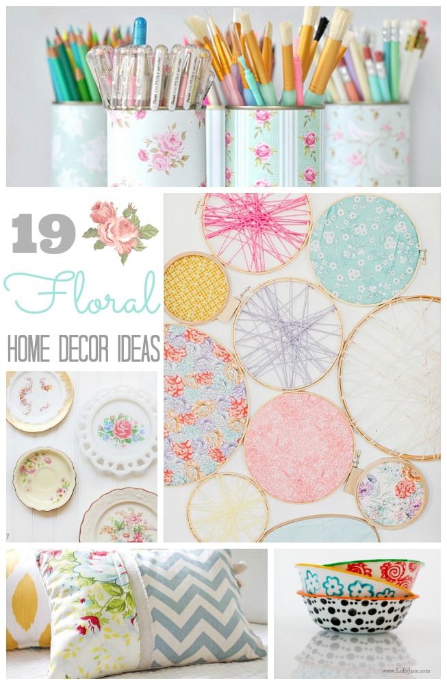 Easy ways to bring floral home decor into your home!