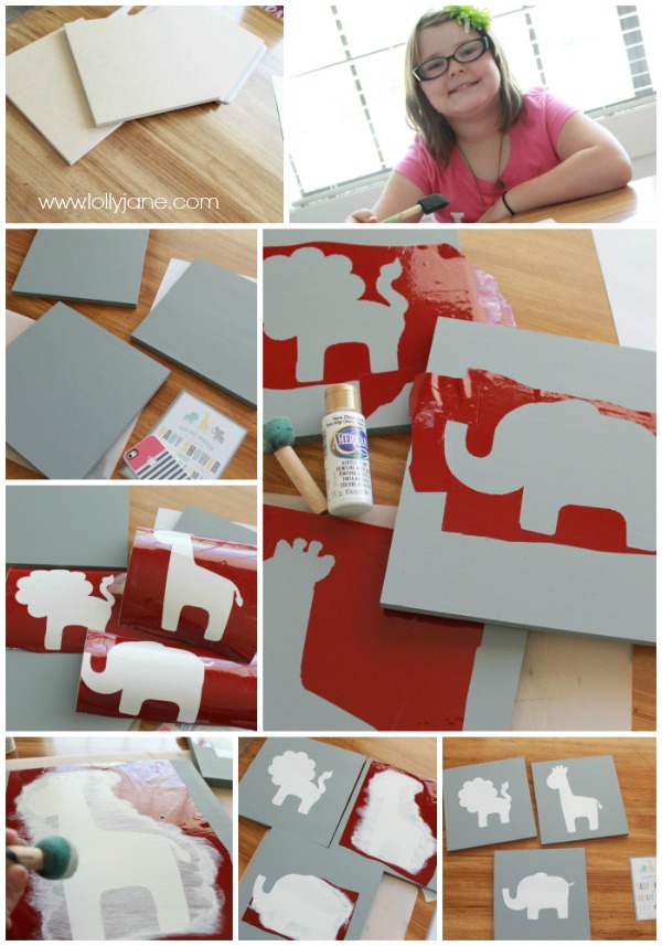 How to create nursery animal wall art!