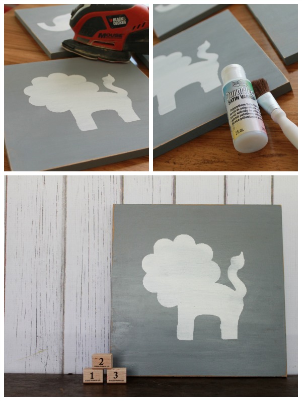 DIY nursery animal wall art instructions!