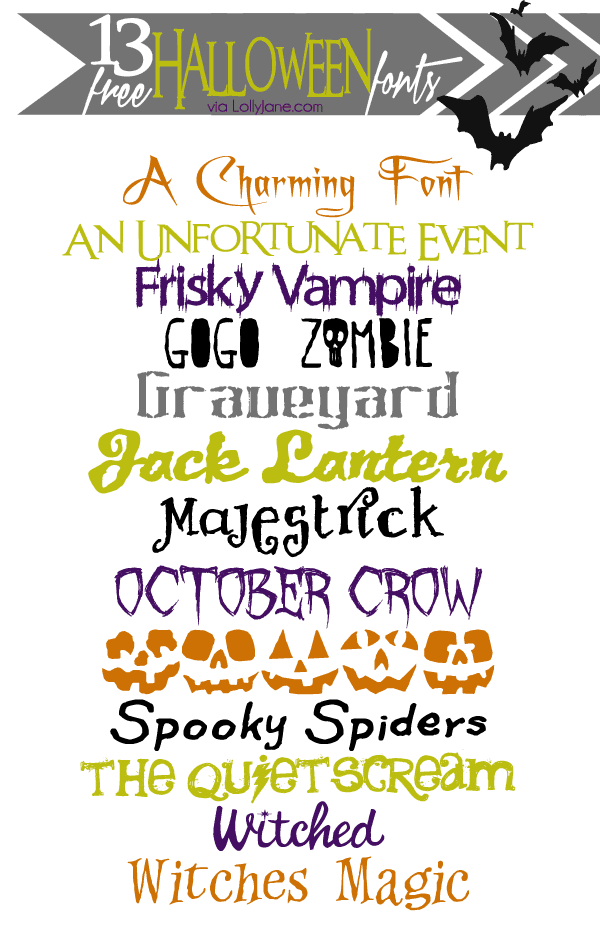 13 FREE Halloween fonts