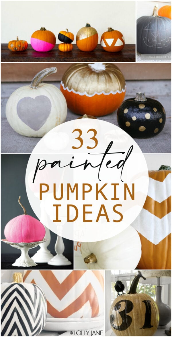 Decorative Painted Pumpkin Ideas - Lolly Jane