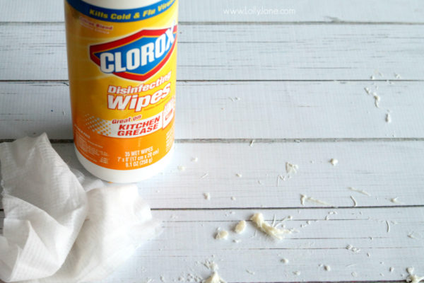 Lolly Jane loves Clorox wipes!