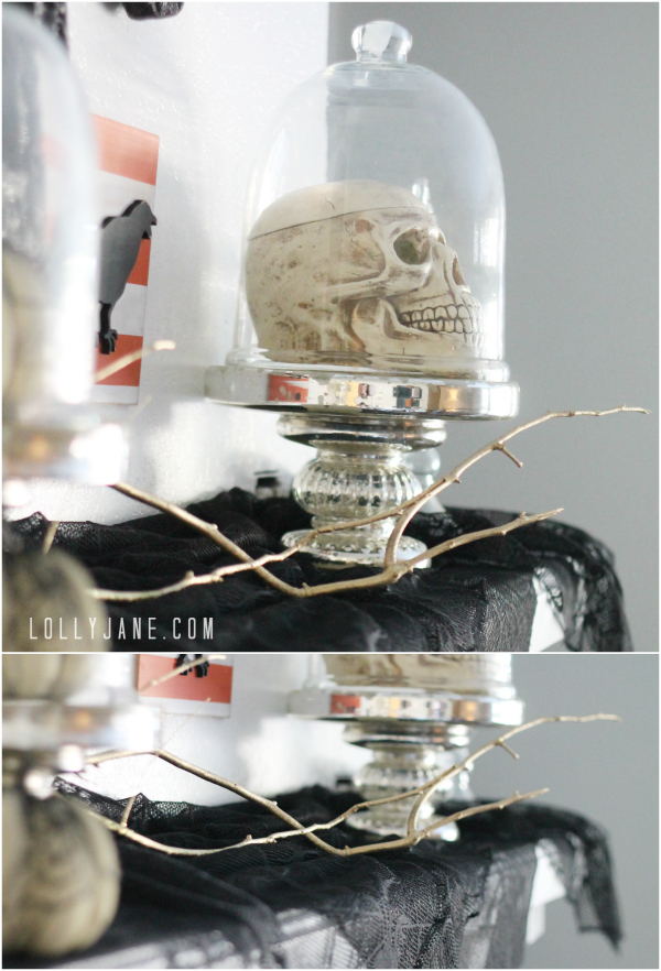 Tips to create a vintage Halloween mantel. So cute! #worldmarket #vintage #Halloween