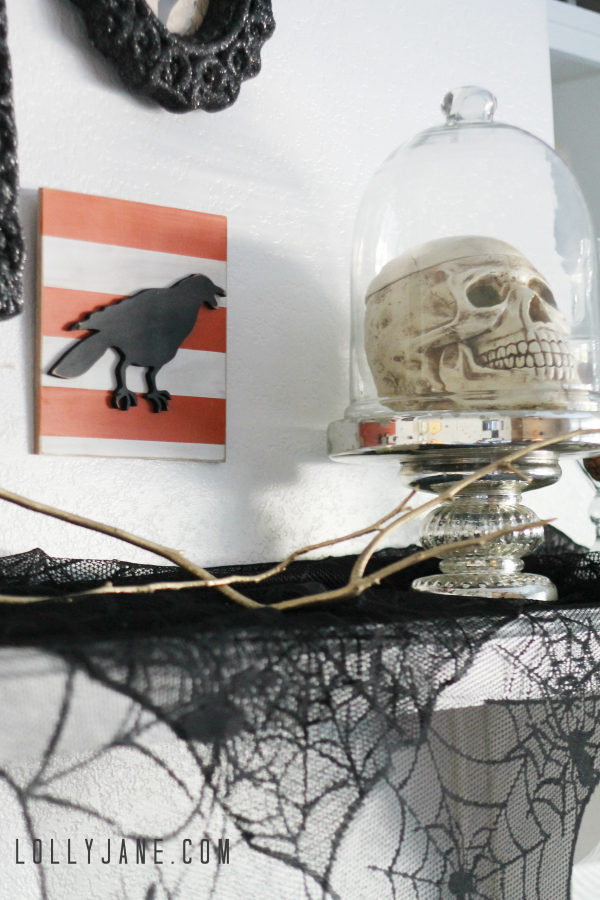 Tips to create a vintage Halloween mantel. So cute! #worldmarket #vintage #Halloween