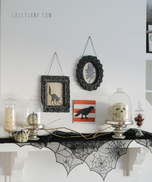 Tips to create a vintage Halloween mantel. So cute! #worldmarket #vintage #Halloween