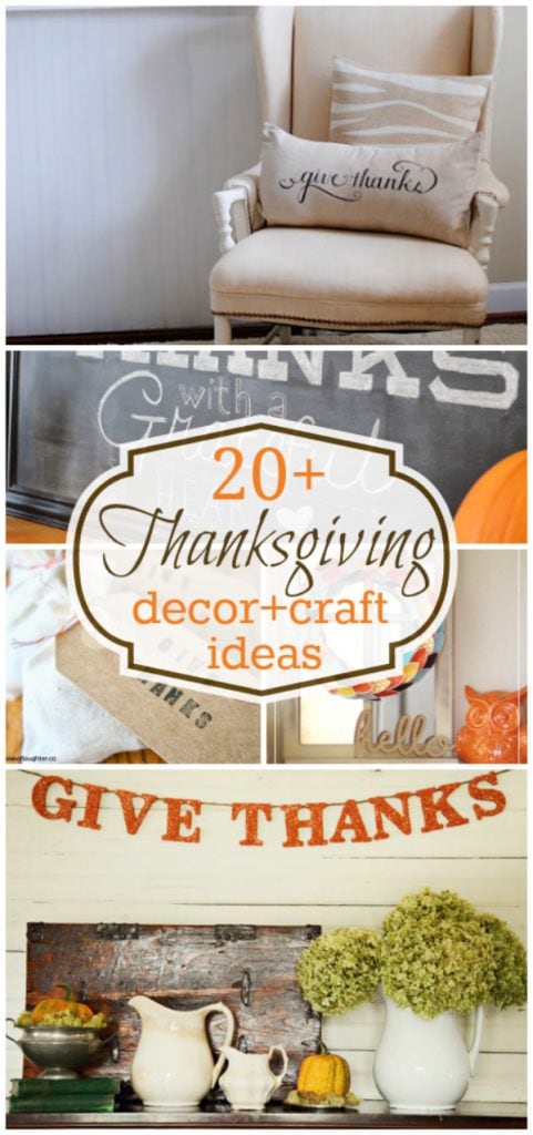 20 + Thanksgiving Decor and Crafts ideas