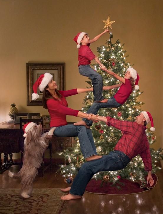 Cute Family Christmas Photo